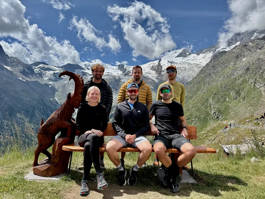 The PastaHR team in the mountains at the Saas-Fee offsite 2025